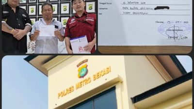 ADUAN DUGAAN TINDAK PIDANA LEBIH DARI 1 BULAN BELUM ADA RESPON DARI POLRES METRO BEKASI