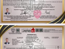 Raih Beasiswa FERADI MEDIATORE, Advokat Asal Banjarmasin Lolos Seleksi Mediator Pengadilan dan Terima Apresiasi Khusus dari Ketum Donny Andretti