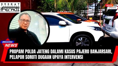 M. ARIFIN MENDESAK AGAR KASUS PERAMPASAN PAJERO AD1346QP a.n. UMI MUNAWAROH SEGERA DIPROSES HUKUM SEMUA PELAKU²NYA