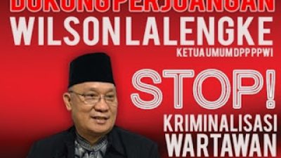 Wilson Lalengke: Take Down Berita adalah Kejahatan Jurnalistik