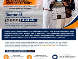 Raih Gelar Doktor Internasional Anda, Program D.S.P.P. Resmi Dibuka di Jakarta!