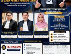 PKPA UPA SUMPAH ADVOKAT FERADI WPI DPD SUMATERA UTARA BEKERJASAMA DENGAN UNIVA (MEDAN)