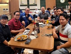 Duo Pengacara Kawakan Sujiarno Broto Aji, S.H., M.H. (HAMI Bersatu Jateng) dan Donny Andretti, S.H., S.Kom., M.Kom. (FERADI WPI) sarapan Bersama Di Pelangi Resto