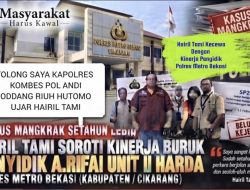 Miris, Betapa Buruknya Kinerja Polres Metro Bekasi, Aduan Hairil Tami Setahun lebih tak ada kejelasan, Hairil Tami Mencari Keadilan”