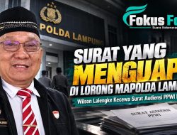 SURAT YANG MENGUAP DI LORONG MAPOLDA LAMPUNG, Wilson Lalengke Kecewa Surat Audiensi PPWI Diabaikan
